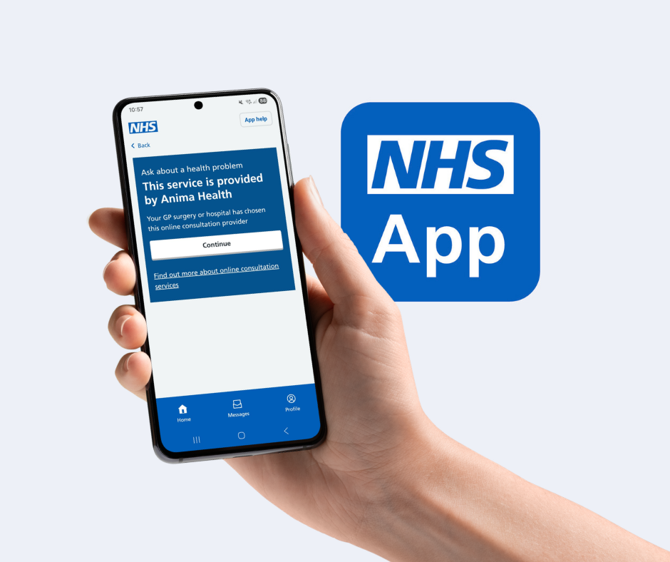 NHS App on a mobile smartphone