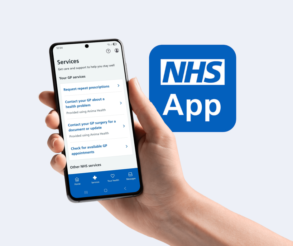 Request our care directly through the NHS App